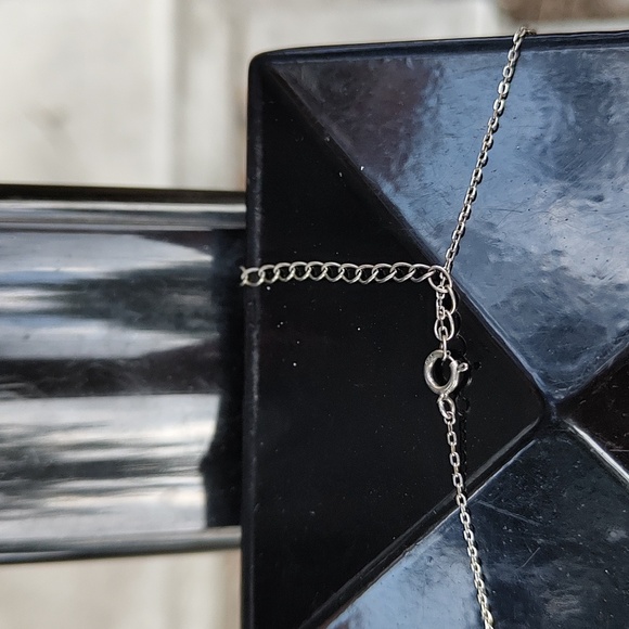 925 stamped rainbow circle necklace - Picture 3 of 4